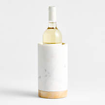 Wood Marble Wine Cooler + Reviews | Crate & Barrel