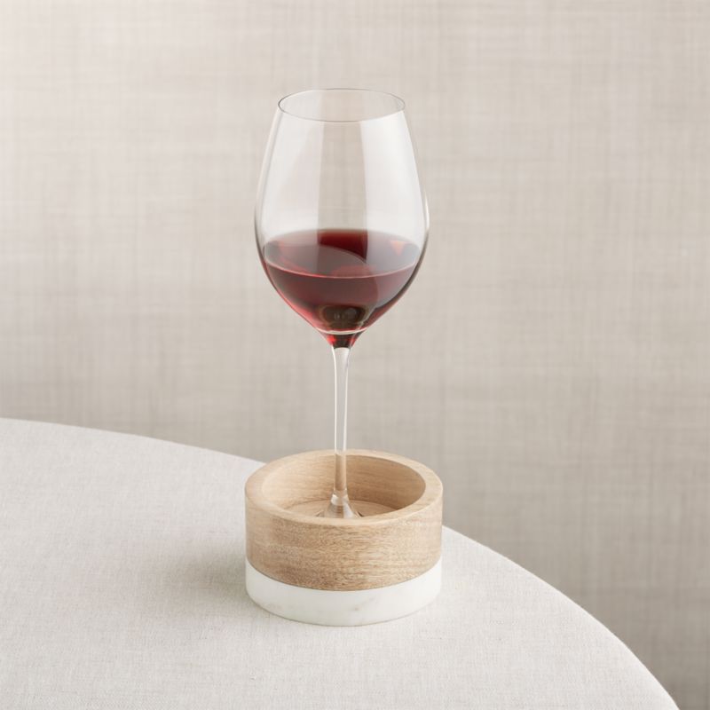 Wood and Marble Wine Coaster - image 2 of 6