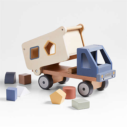 Wood Kids Shape Sorting Truck