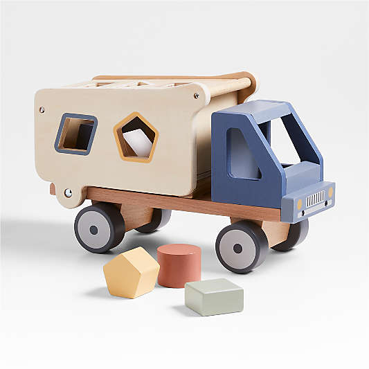 Wood Kids Shape Sorting Truck