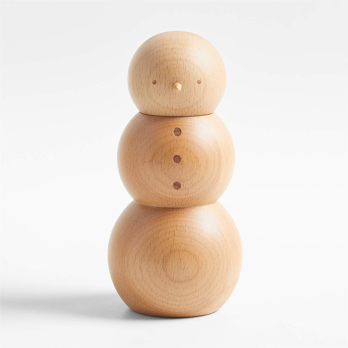 Wood Snowman Pepper Mill Grinder + Reviews