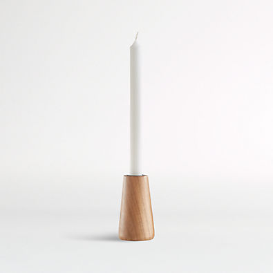 View Wood Taper Candle Holder details