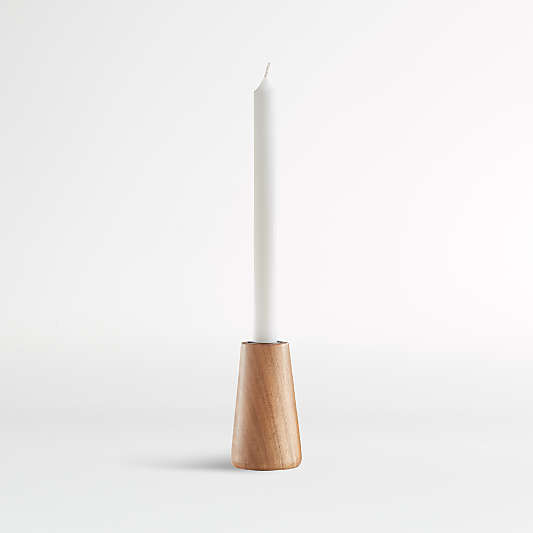 Wood Taper Candle Holder