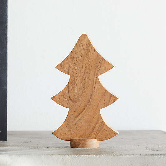 Small Wooden Tabletop Christmas Tree