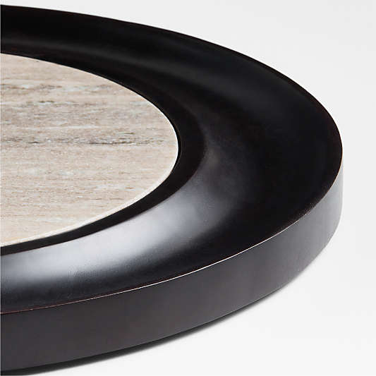 Wood and Tuscan Marble Cracker Serving Board Set