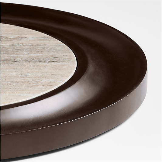 Wood and Tuscan Marble Cracker Serving Board Set