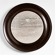 Wood and Tuscan Marble Cracker Serving Board Set | Crate & Barrel