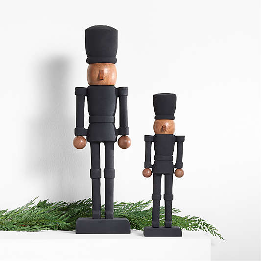 Zinc and Wood Holiday Nutcrackers