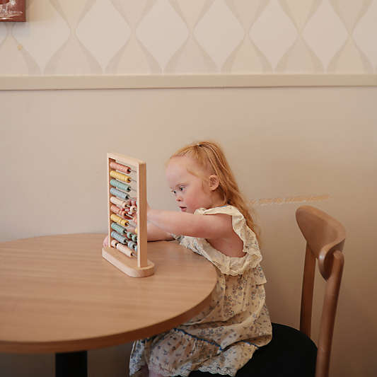 Mushie Wooden Abacus Toddler Toy