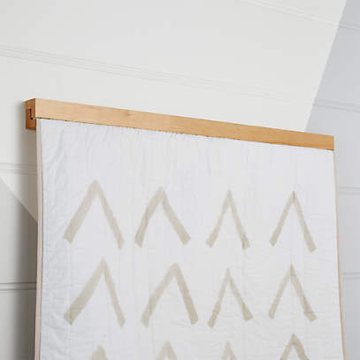 Wooden Quilt Hanger Reviews Crate, Wooden Quilt Hangers For Walls