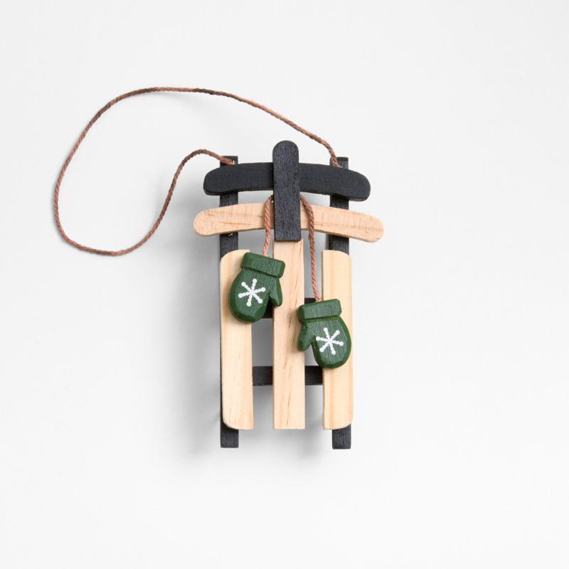 Wooden Sled Christmas Ornament - image 0 of 3