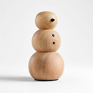 View Large Wooden Snowman Holiday Decoration details