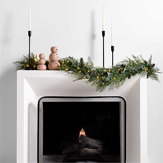 Wooden Snowman Holiday Decoration