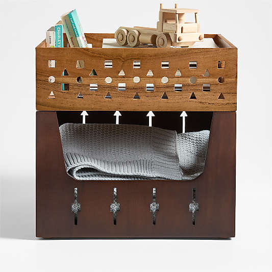 Small Wooden Stacking Storage Crate