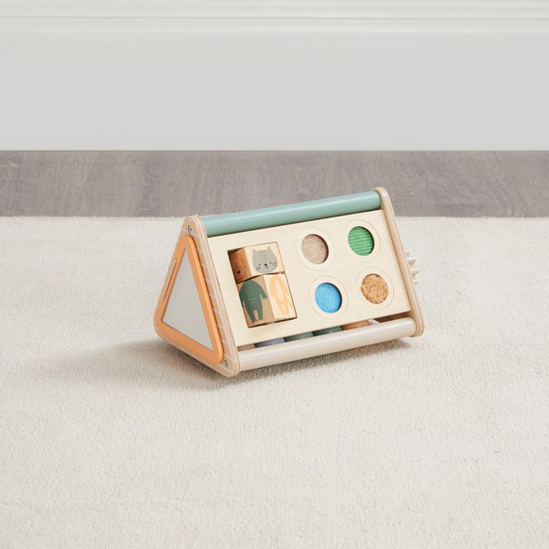Wonder & Wise by Asweets Wooden Tiny Triangle Toddler Activity Toy - image 4 of 6