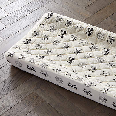 Stay Cool Roxy Marj Woodland Animal Organic Cotton Baby Changing Pad Cover