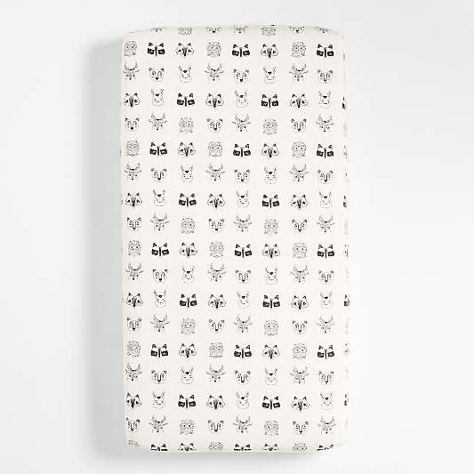 Stay Cool Roxy Marj Woodland Animal 100% Organic Cotton Baby Crib Fitted Sheet