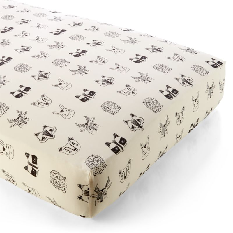 Stay Cool Roxy Marj Woodland Animal Organic Cotton Baby Crib Fitted Sheet - image 11 of 17