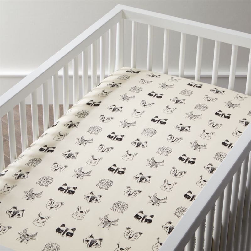 Stay Cool Roxy Marj Woodland Animal Organic Cotton Baby Crib Fitted Sheet - image 0 of 17