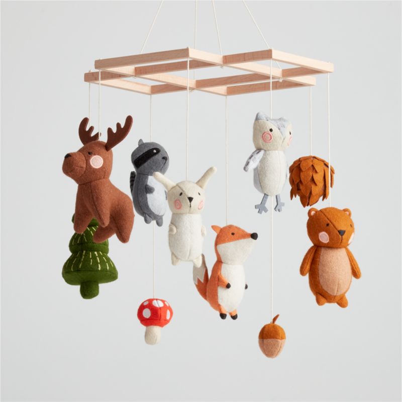 Woodland animal cheap crib mobile