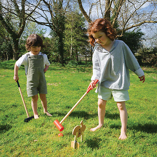 Tender Leaf Woodland Indoor Kids Croquet Set