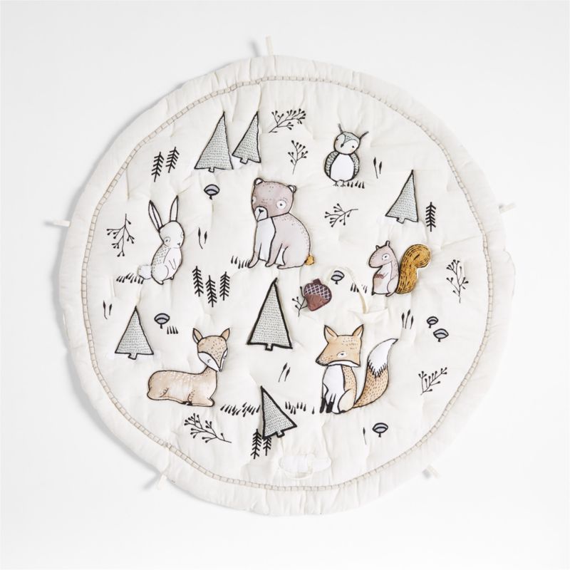 Woodland Animals Baby Activity Gym Play Mat - image 5 of 11