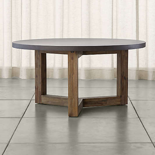 Woodward Round Dining Table with Solid Wood Base