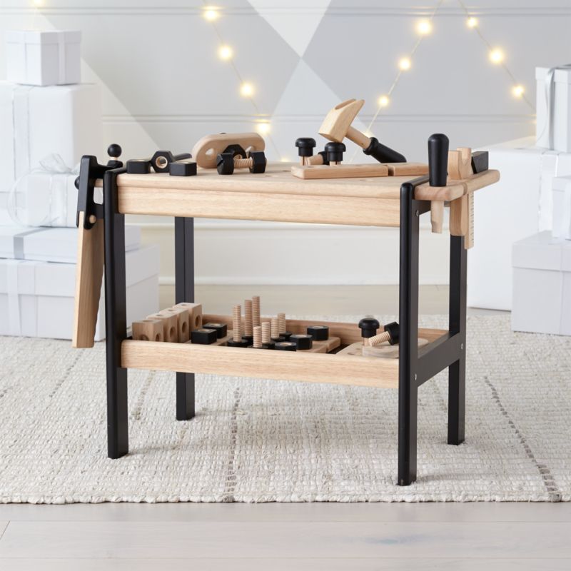 Wooden Toy Kids Workbench + Reviews | Crate & Kids