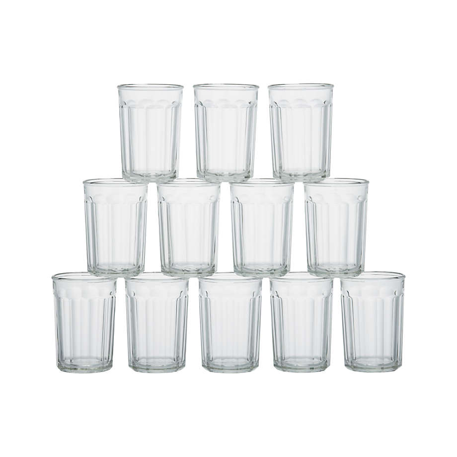  Set of 12 Durable Drinking Glasses