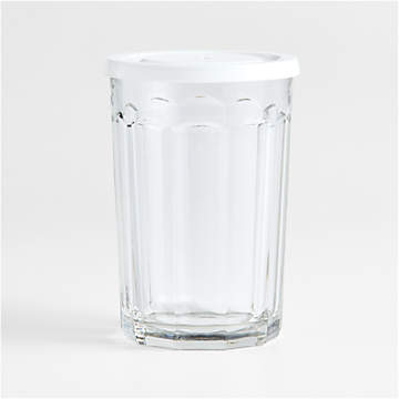 14-Oz. Working Glass with Lid, Set of 12 + Reviews | Crate & Barrel