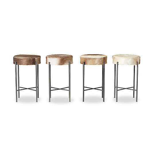 Worth Cowhide Counter Stool