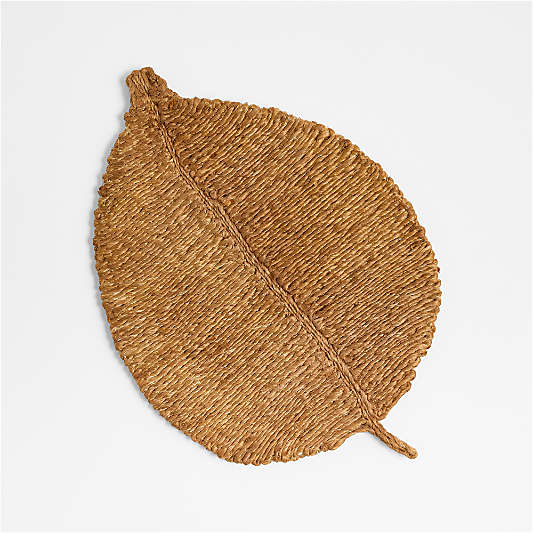 Woven Fiber Leaf Placemat