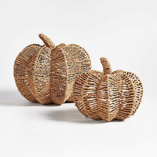 Woven Pumpkin 6"