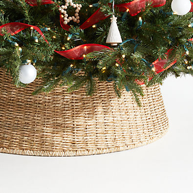 View Woven Christmas Tree Collar 27" details