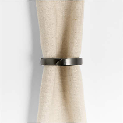 Wrap Black Napkin Ring