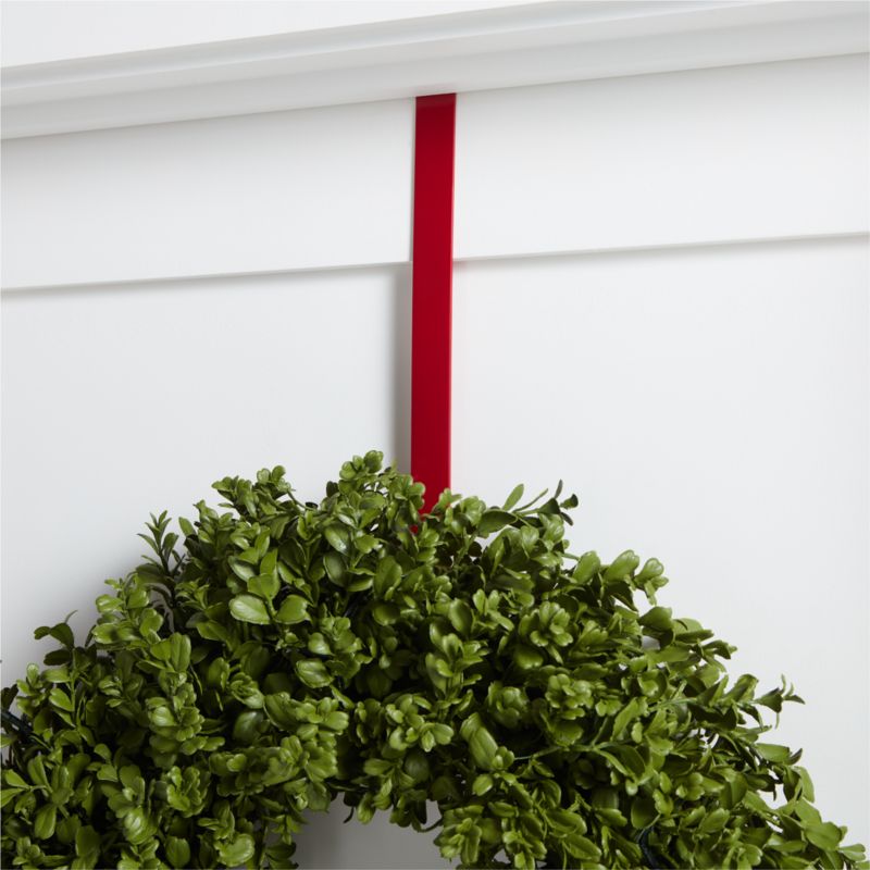 Red Wreath Door Hanger Crate & Barrel