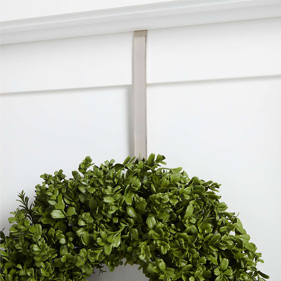 Silver Wreath Door Hanger + Reviews Crate & Barrel