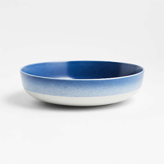 Wren Dip-Dyed Blue Low Bowl