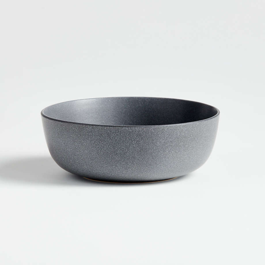 Wren Matte Dark Grey Cereal Bowl | Crate & Barrel