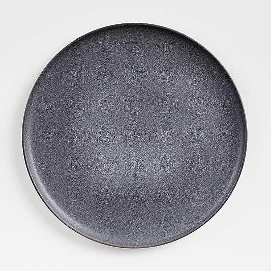 Wren Matte Dark Grey Dinner Plates, Set of 8