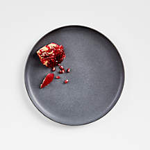 Wren Matte Dark Grey Salad Plate + Reviews | Crate & Barrel