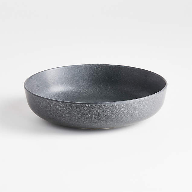 Wren Matte Light Grey Low Bowl | Crate & Barrel