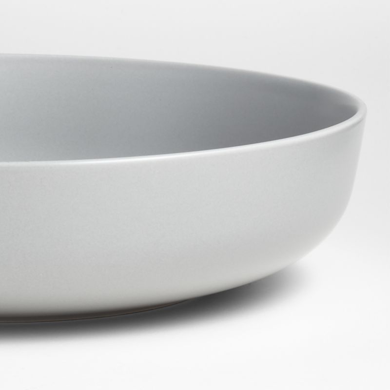 Wren Matte Light Grey Low Bowl