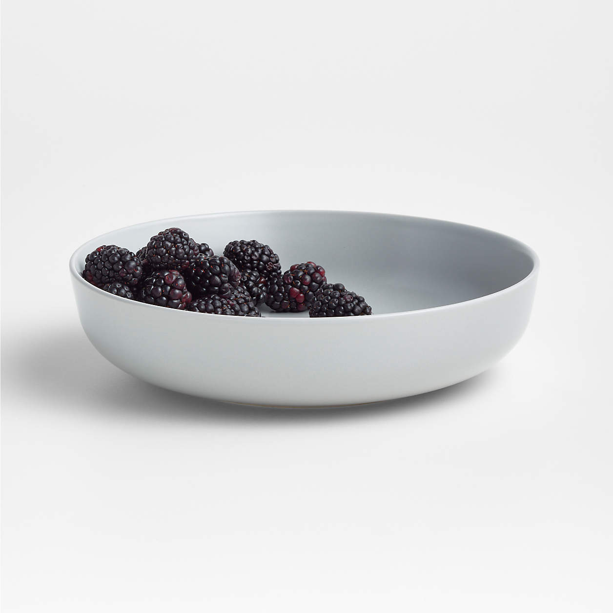 Wren Matte Light Grey Low Bowls, Set of 8