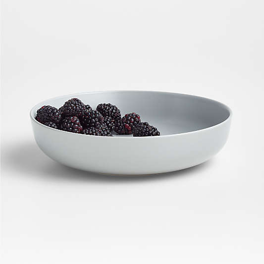 Wren Matte Light Grey Low Bowl