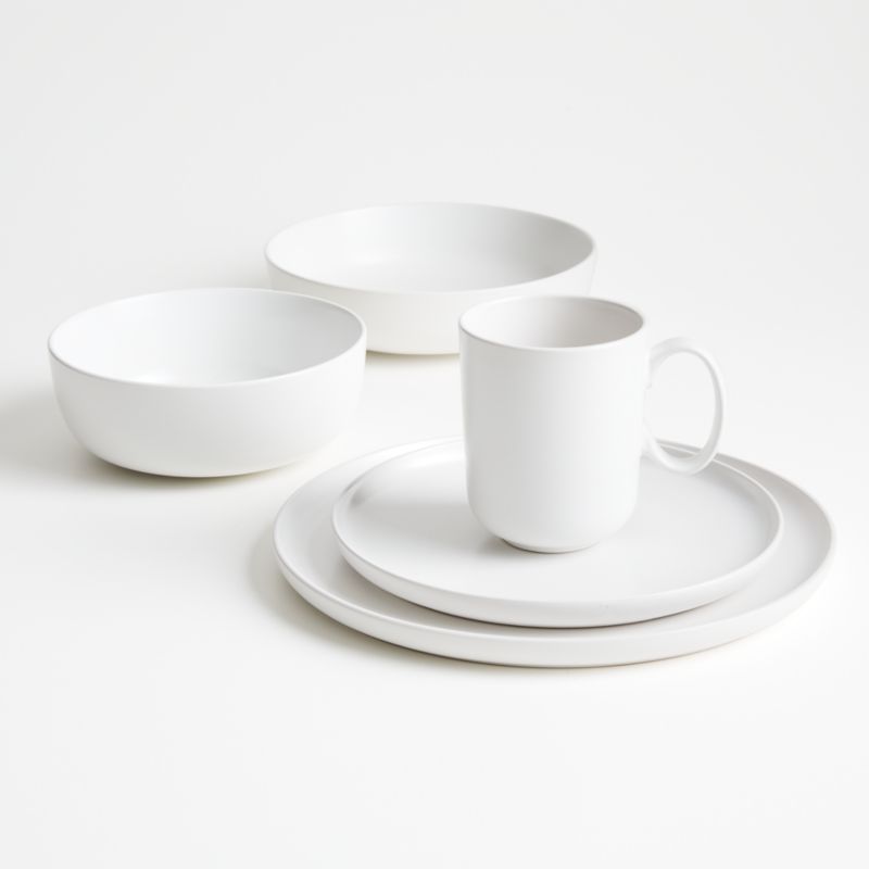 S/8 Wren Matte White Cereal Bowl - image 6 of 7