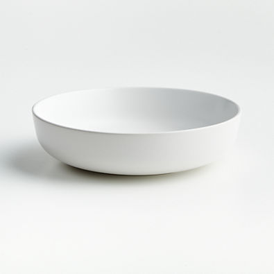 View Wren Matte White Low Bowl details