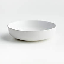 Wren Matte White Bowl Plate + Reviews | Crate & Barrel