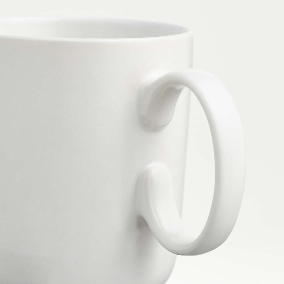 Matte White Porcelain Mugs