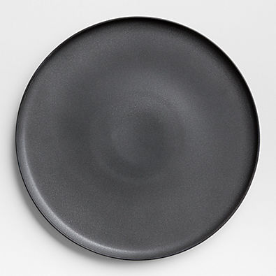 View Wren Dark Grey Matte Stoneware Serving Platter details